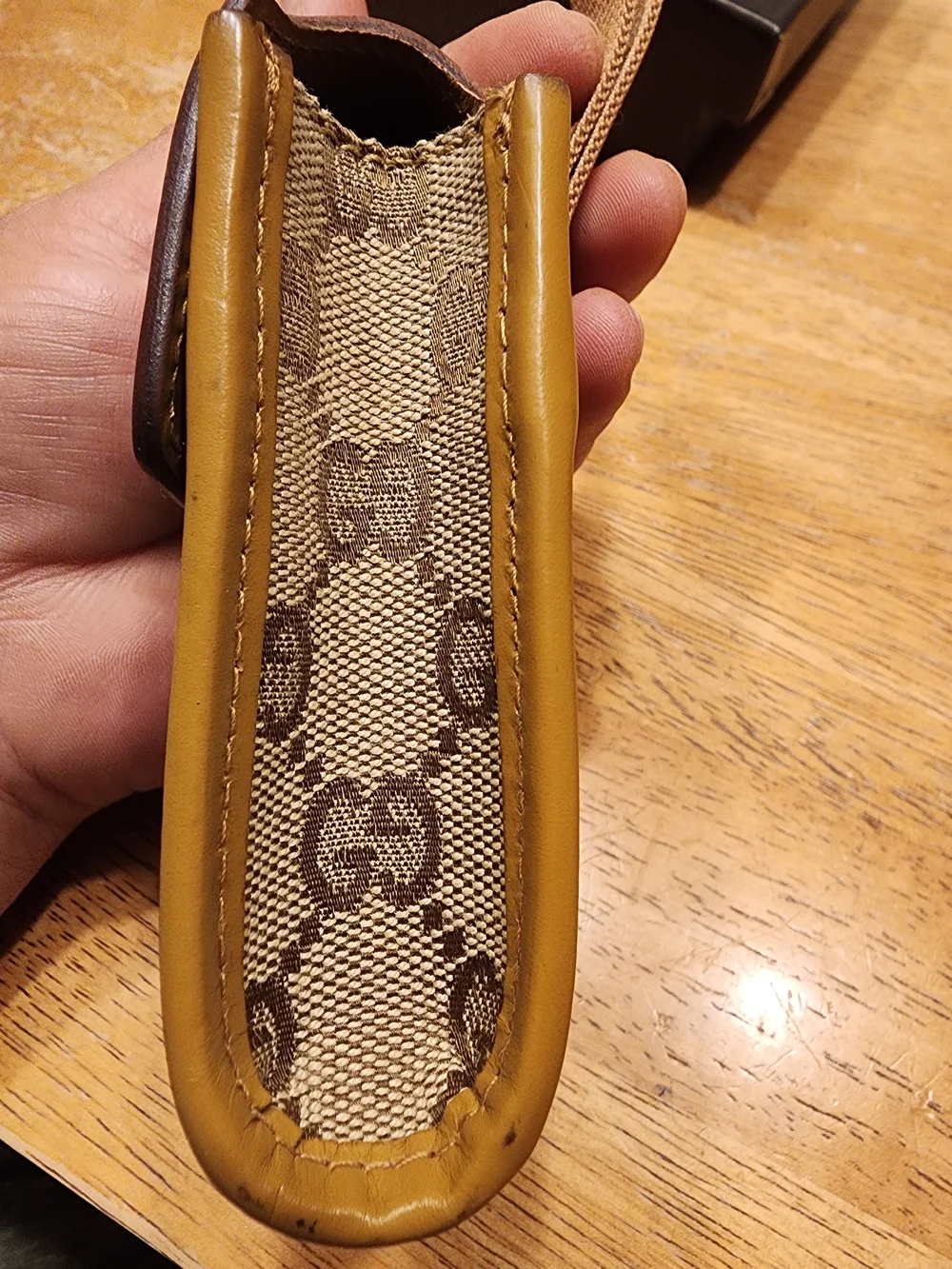 vintage Gucci GG Canvas Phone Holder or multipurpose pouch